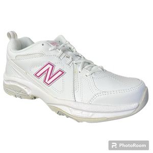 NWOB New Balance 608V3 Training Sneakers - White Leather Pink